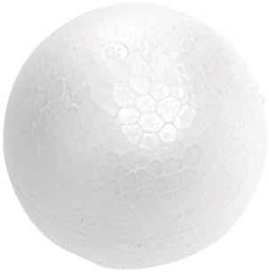 Абоофан 12см бели топчиња од пена Божиќни полистирен занаетчиски топки рачно сликање моделирање на топка сфера украс за Божиќ празник фестивал