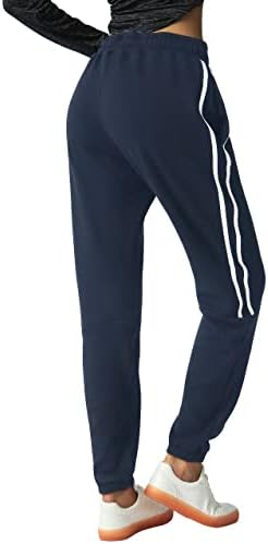 Специјални магични женски руно наредени џемпери зимски термички панталони со џебови затегнати шарени џогери за вежбање