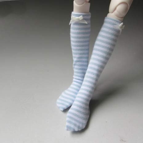 Кукла чорап модна порибување сина лента се вклопува за 1/4 bjd кукла