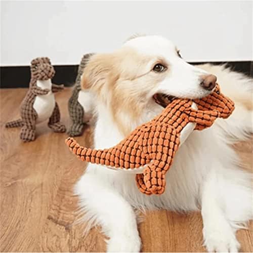 Hyoiio ново неуништливо робусно дино трајно интерактивно робусно родино кучиња играчки за пискави кучиња за агресивни џвакачи
