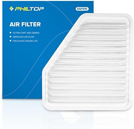 Филт -филтер за воздух на моторот Philtop, замена за Camry, Corolla, RAV4, Matrix, Venza, Avalon, TC, XB, ES350, Vibe Air Filter со напредна