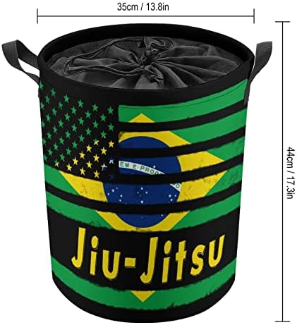 Бразилско Џиу-Џицу Американско Знаме Кошница За Перење Алишта Со Затворање На Врвки За Перење Кеси За Складирање За Домашно Патување