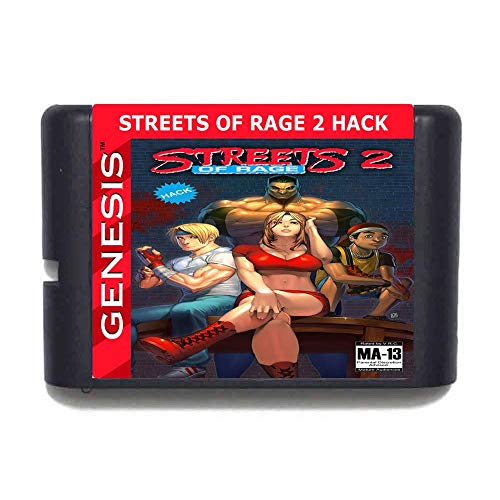 Улици на бес 2 хакер 16 бит MD картичка за игра за Sega Mega Drive за Genesis NTSC само