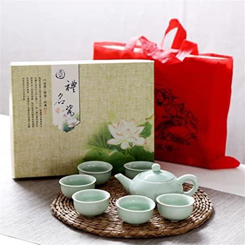 Houkai 7pcs/сет кунг фу чај подароци подароци чај чај чаша чај церемонија за чај гаиван чај додатоци за риба теакуп