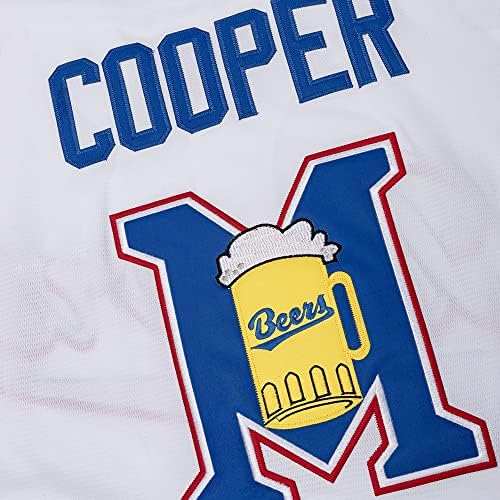 Зашиени Даг Ремер Пива Џерси Џо Купер 44# 17# Филм Бејзбол Дресови За Менс С-3ХЛ