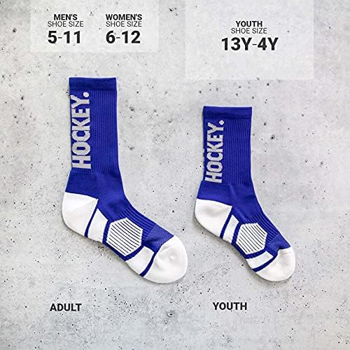 Хокеј На креда Спортски Атлетски Ткаени Чорапи Од Средината На Теле | Само Хокеј | Сина | Младински И Возрасни Големини