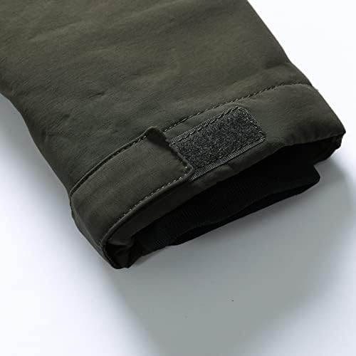 Gaxdetde мажи есен и зимска мода обична цврста боја соборен кадифе густ патент џеб густо палто за мантил вграден тексас јакна од