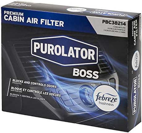 Purolator PBC38214 PurolatorBoss Premium Cabin Air Filter со Febreze Frightness се вклопува во Изберете Форд и Линколн