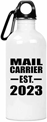 Дизајнирање на превозникот за пошта воспоставен EST. 2023 година, 20oz шише со вода од не'рѓосувачки челик изолиран Тумблер, подароци за роденденски