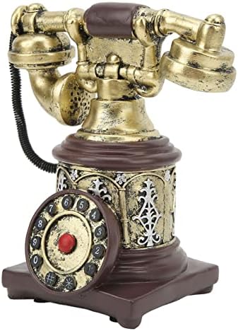 Декоративни Орнаменти Телефон, Уникатна Смола Антички Телефонски Занаети Рачно Изработена Широка Апликација Мазна Површина За Канцеларија