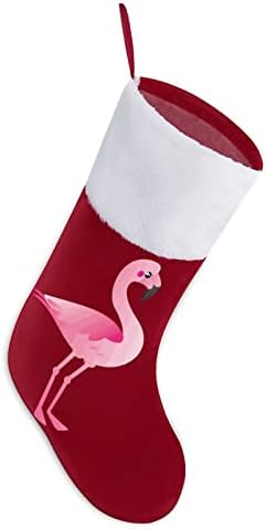 Фламинго Божиќно порибување чорапи печати Божиќно дрво украси