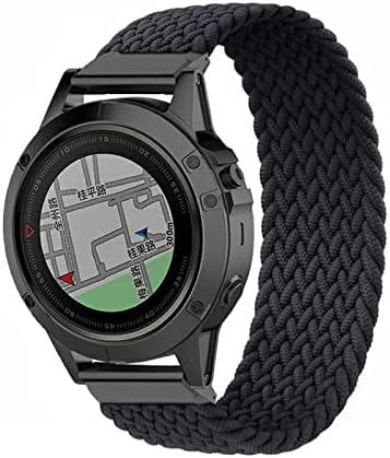 Buday 22 26mm QuickFit Watch Strap за Garmin Fenix ​​7 7x 6 6x Pro 5x 5 Plus 3HR 935 945 S60 Mk1 Плетен соло јамка Најлон часовник