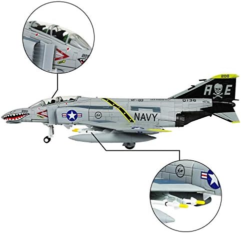 1/100 скала F-4C Phantomⅱattack Авионски метал борец воен модел Ферхилд Република Диекаст модел за одбележување или подарок за унисекс