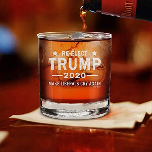 реизбран Трамп 2020 Повторно Ќе Ги Расплаче Либералите Врежано Виски Стакло