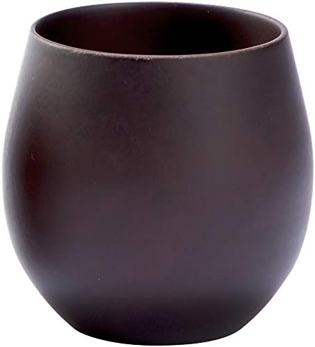 山下 工芸 дрвена модерна чаша дрво, φ7,2 × h8.2cm, кафеава