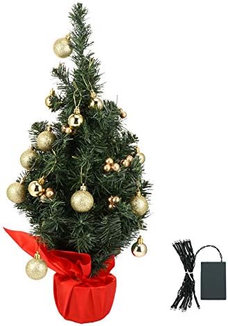 1 сет Божиќно дрво Сјајно мини изгледот на забавата на новогодишната елка без реквизити на батерии