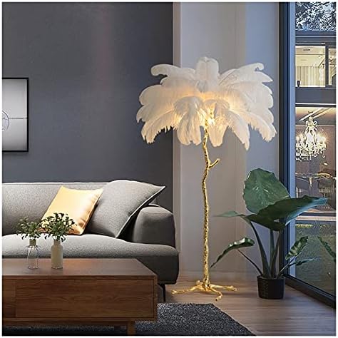 SXLZCL модерна ламба за подот на пердуви од ноеви, модерна минималистичка ламба за декорација на пердуви, кафуле студија за спална соба дневна