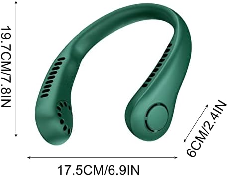 Qiopertar USB вентилатор вратот преносен полнење со двојна ефект на вратот за заштита на вратот
