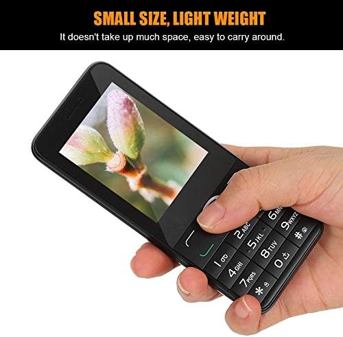 Големи Копчиња Мобилен Телефон, 2g Екран Во Боја Стар Мобилен Телефон Со 3,5 мм Приклучок За Слушалки,Двојна Картичка Двојна Подготвеност, 2,4