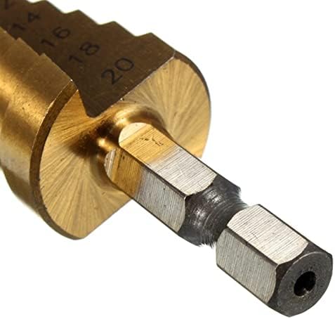 3-12мм/4-12мм/4-20мм директно жлеб чекор вежба бит HSS обложена дрвена метална дупка за дупчење на конус за дупчење на конуси Постави 1 парчиња