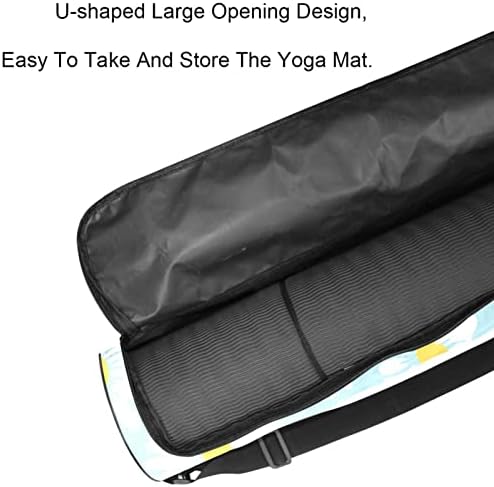 Лаијухуа Јога Мат торба, двојни патенти јога салата торба за жени и мажи - мазни патенти, големо отворање и прилагодлива лента во
