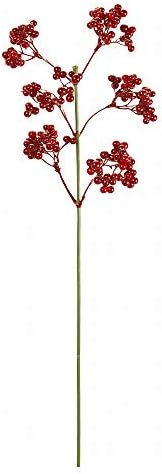 Вештачки цвеќиња Tokyodo FX001853, red, големина L, 13,8 инчи, бренд Magiq, пакет со меурчиња, пакет од 3