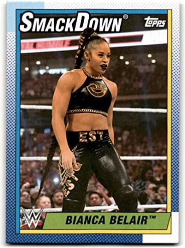 2021 година Heritage Heritage WWE 51 Bianca Belair Официјална светска картичка за тргување со забава во борење во сурова состојба