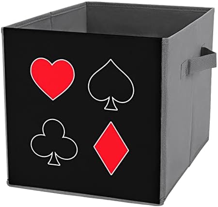 Покер Картичка Симболи Склопувачки Канти За Складирање Коцки Организатор Трендовски Кутии За Складирање Ткаенини Вметнува Фиоки За Коцки 11