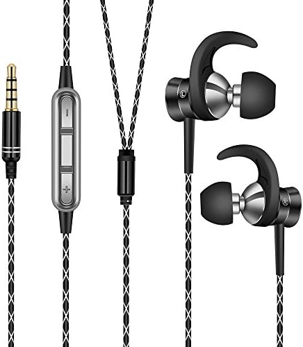 Жични слушалки во уво, AITA AT821 Спортски слушалки, магнетски метални слушалки бучава изолирајќи потпоходно со контрола на јачината