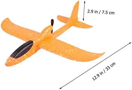 Inoomp 2 парчиња Рака Фрли Авион Деца Авион Електрични Возење На Играчки Сјај Играчки Фрлање Електричен Авион Деца Пени Авион