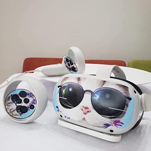 VR налепници за налепници за Oculus Quset 2, LCHH налепници на кожата компатибилни со Meta Quest 2