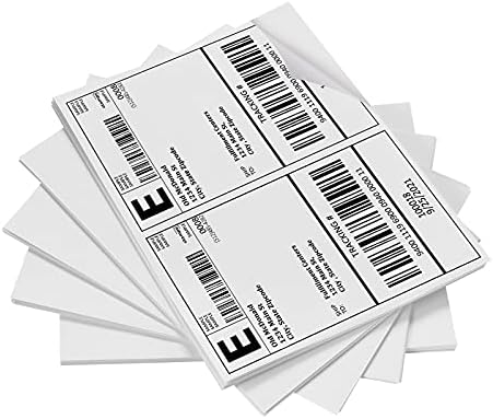 Етикети за испорака, етикета за превоз на полу -листови на Пацифик пошта, компатибилна за Inkjet 2 на страница 8.5 x 11 самостојно лепило испраќање