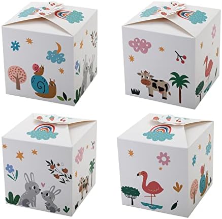 Frantis 20 пакувања кутии за подароци за карабинер, кутии со аниме цртан филм 5 x 5 x 5 инчи, кутии за празници за колачи,
