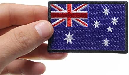 Австралиско знаме - 3x2 инчи. Везено железо на лепенка