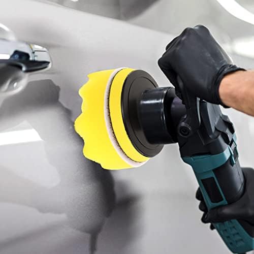 Зеродеко 1 сет на влошки за тампонирање на автомобили полирање со сунѓер тркала за миење пена восоци за тампонирање на автомобилски полисер