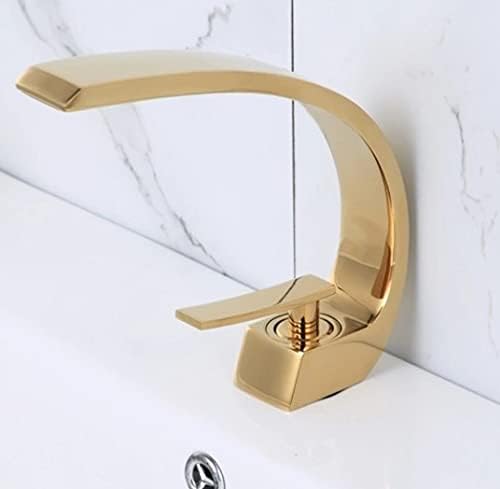 Кривата, луксузна тапа за мијалник за бања, неверојатен дизајн со една дупка