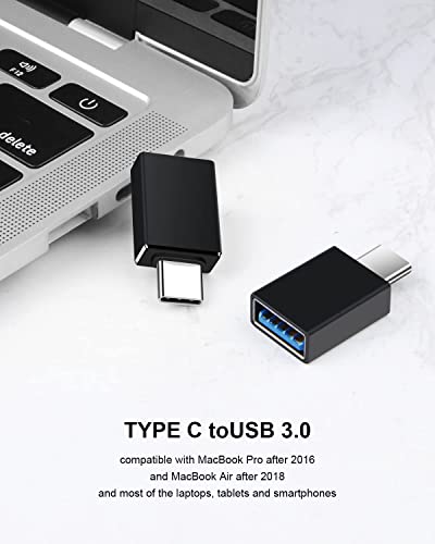 4Pack USB C ДО USB Адаптери, Тип C ДО USB 3.0 USBC Адаптер Рамо До Рамо Машки ДО USB 3.0 Женски Typec Адаптер За MacBook Pro/Air 2021, iMac