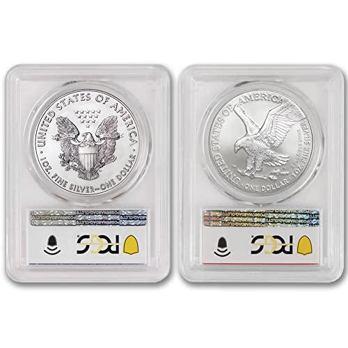 2021 Сет Од 1 мл Американски Сребрен Орел Монети МС-70 $1 МС70 ПЦГ