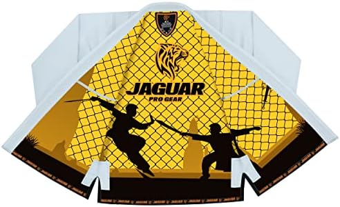 Jaguar pro Gear - Внатрешна битка во ринг внатрешната сублимирана - про бразилски џиу jitsu bjj kimono gi униформа униформна unisex