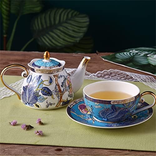 FGUIKZ Creative Ceramic чај сад сет кинеското домаќинство Мајка и детска сад чаша чаша со чаша чинија кафе