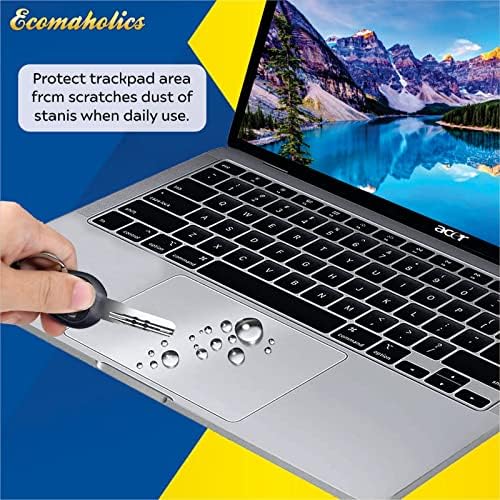 Ecomaholics Trackpad Заштитник ЗА MSI Stealth GS77 17.3 Инчен Лаптоп Допир Рампа Покритие Со Јасна Мат Финиш Анти-Гребење Анти-Вода Touchpad