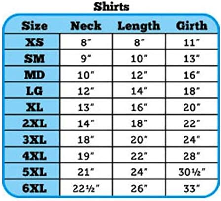 Производи за миленичиња Мираж 18-инчни кошули со отпечатоци од Aberdoggie NY, XX-LARGE, AQUA