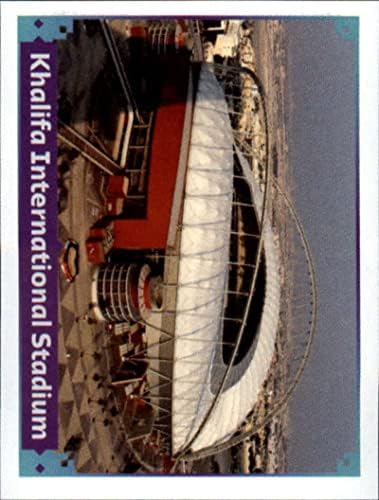 2022 година на налепница Катар на Светскиот куп во Панини #FWC12 Калифа Меѓународен стадион Мини за тргување со картички