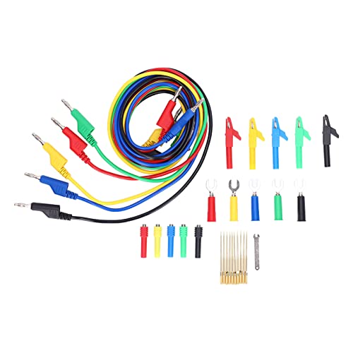 5 сетови на комплет за тестирање на олово ПВЦ кабел за тестирање на месинг Поставете електрична спроводливост за мултиметар за дигитално