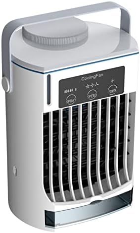 W20il2 4 во 1 преносен климатик вентилатор USB наполнет мини климатик 500ml резервоар за вода мобилен за собни автомобили дома