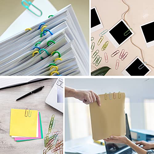 Клипови за хартија разновидни бои за училишни материјали за домашни материјали Организирање на документи - 1,1 инчи - 450 парчиња