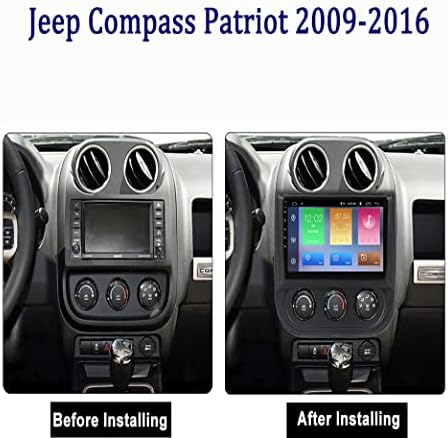 Автомобил Стерео Радио За Џип Патриот Компас 2010- Вграден Безжичен Carplay FM Bluetooth WiFi SWC Огледало Линк GPS 4G