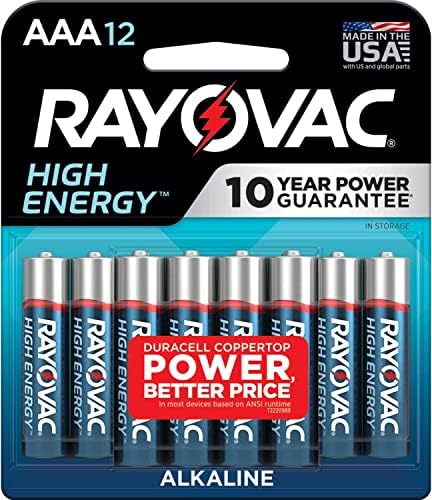 Rayovac High Energy AAA батерии, Triple A Battery Alkaline Combo Pack, 32 брои