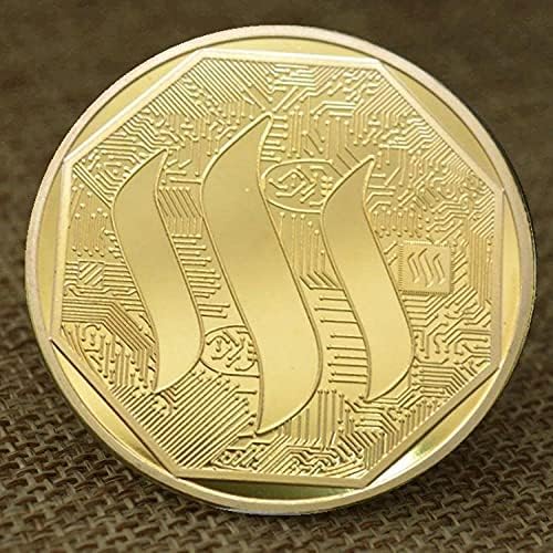 Омилена Монета Комеморативна Монета Позлатена Дигитална Монета Виртуелна Монета Пареа Монета Предизвик Монета Среќа Биткоин Колекционерска