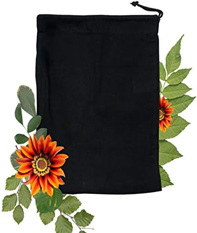 Ecogreentextiles торби за влечење памук - торби за еднократно производство црно
